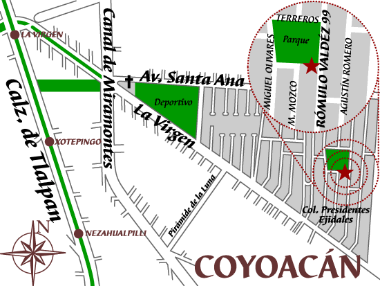 Mapa Coyoacán