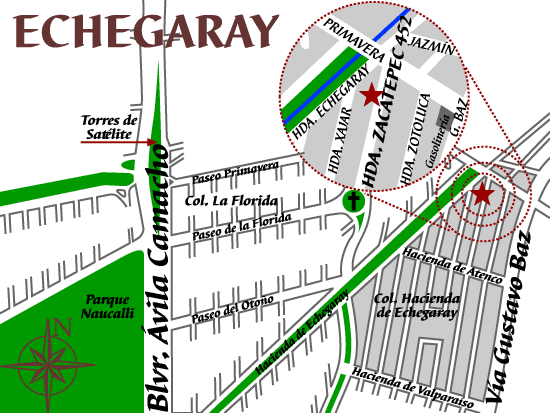 Mapa Echegaray