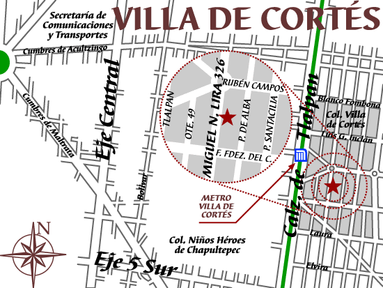 Mapa Villa de Cortés