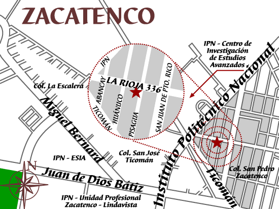 Mapa Zacatenco